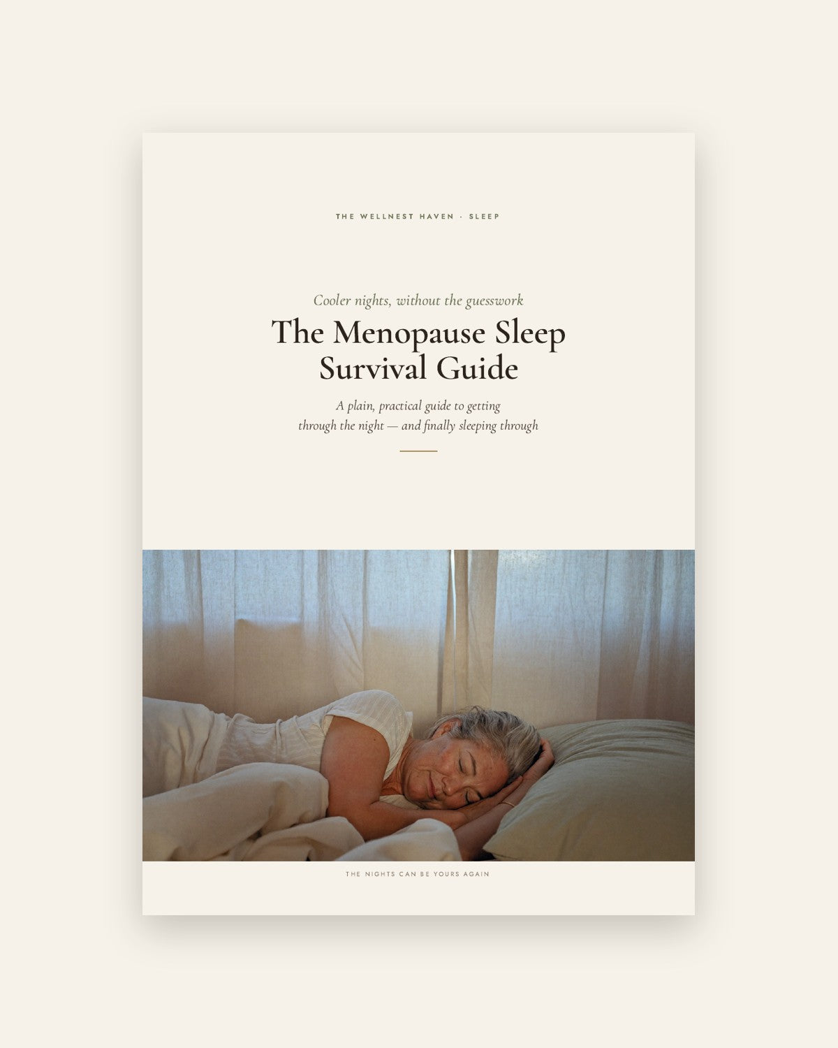 The Menopause Sleep Survival Guide — cover
