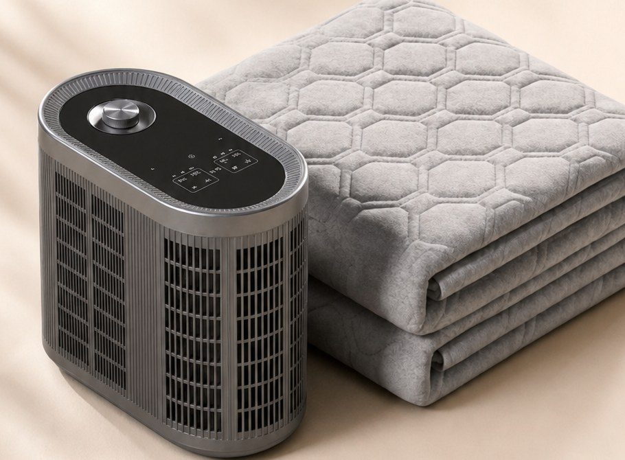 The cooling pad and its bedside hub