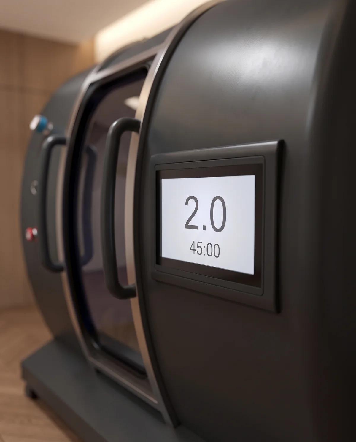 The control display on the cabin showing 2.0 ATA.