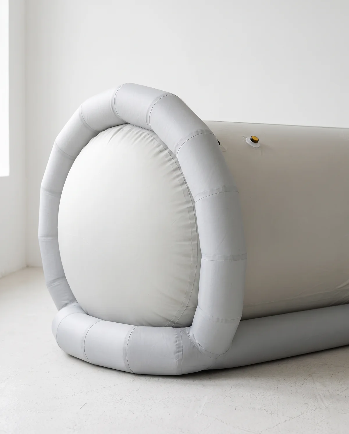 The Haven Cloud up close, its support rings and generator behind.